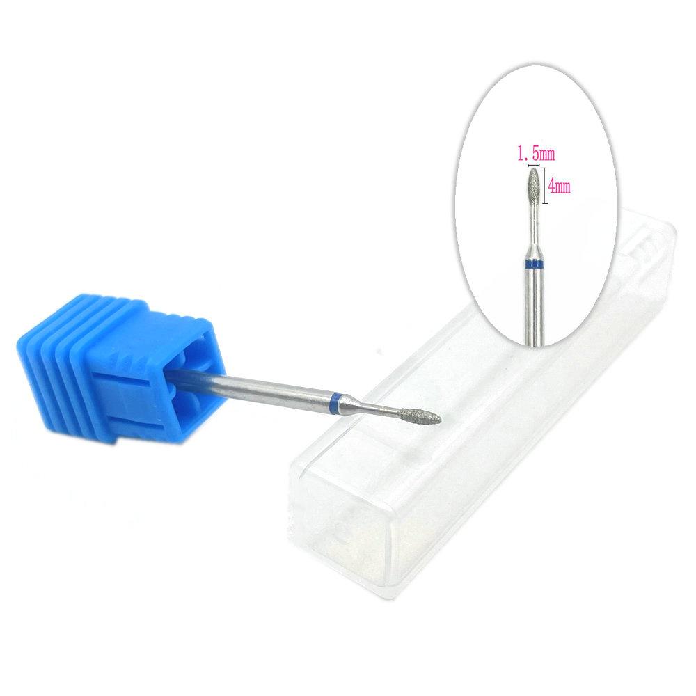 1pc Diamant Nagel Bohrer Fräser für Maniküre Rotary Bits Häutchen Sauber Zubehör Nagel Bohrer Polierer Nagel Diamant Bohrer MR1504L