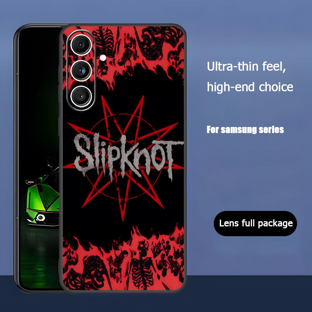 Beliebte S-Slipknot Band Rock Handyhülle Für Samsung Galaxy S25 S24 S23 S22 S21 S20 Plus Ultra Note20 Weich Schwarz Samsung S21 Ultra