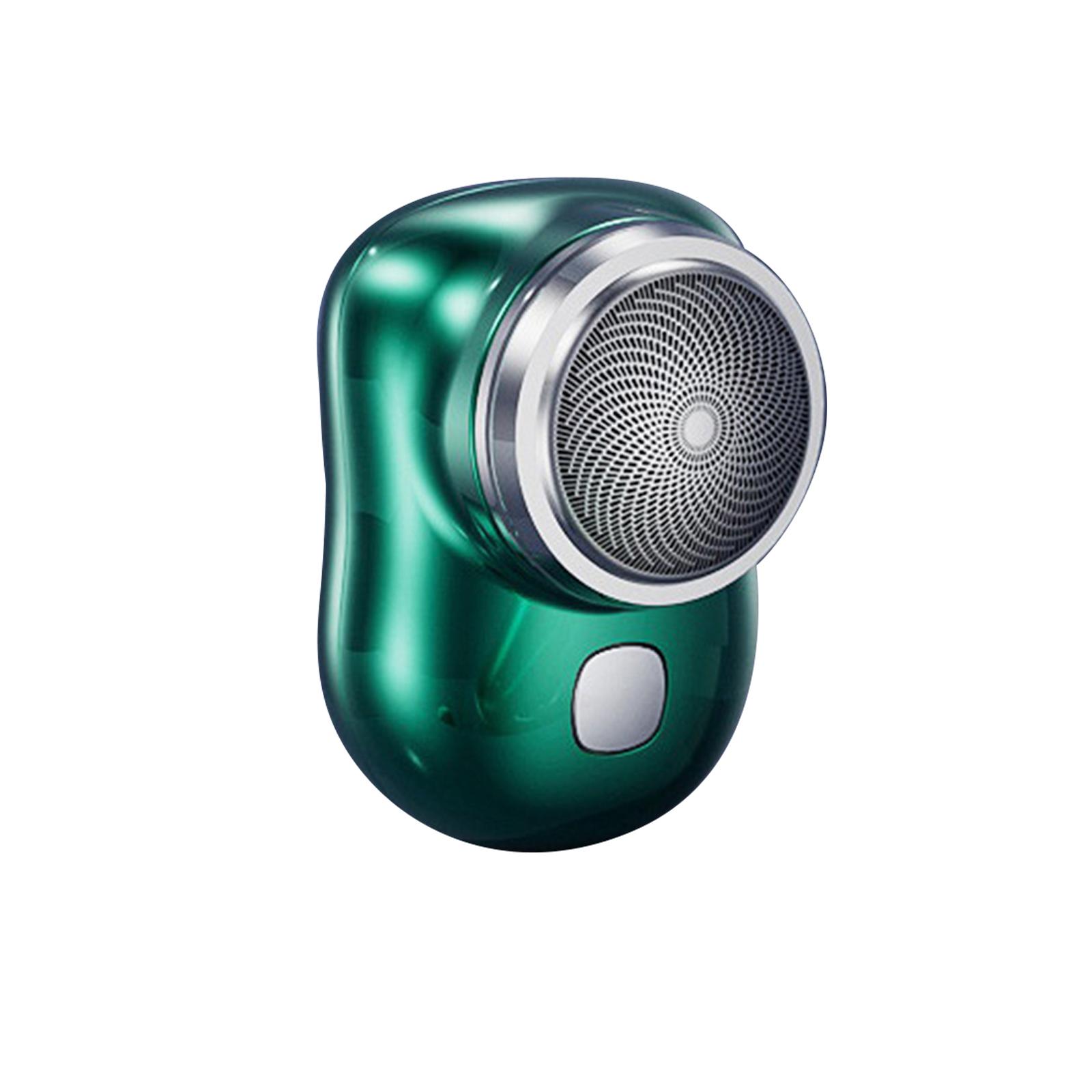 Neuer Mini-Rasierer, elektrisch, für Herren, Geschäftsreise, tragbarer Rasierer, wiederaufladbar, Geschenkrasierer, MINI-Rasierer grün