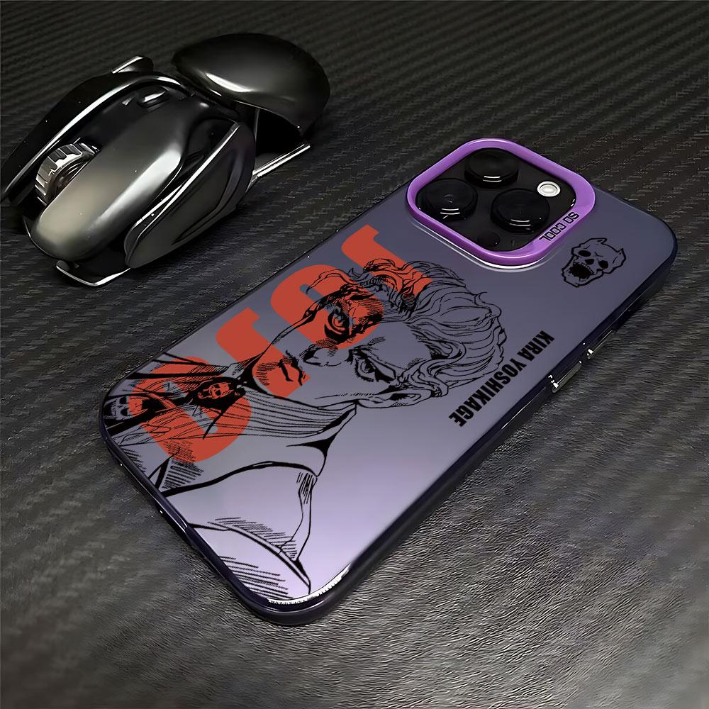 Anime JOJO's Bizarre Adventure Handyhülle Für iPhone 17 16e 16 15 14 13 12 11 mini Pro Max X XR 8 7 Air Plus Anti-Fall Matt iPhone 15 Plus