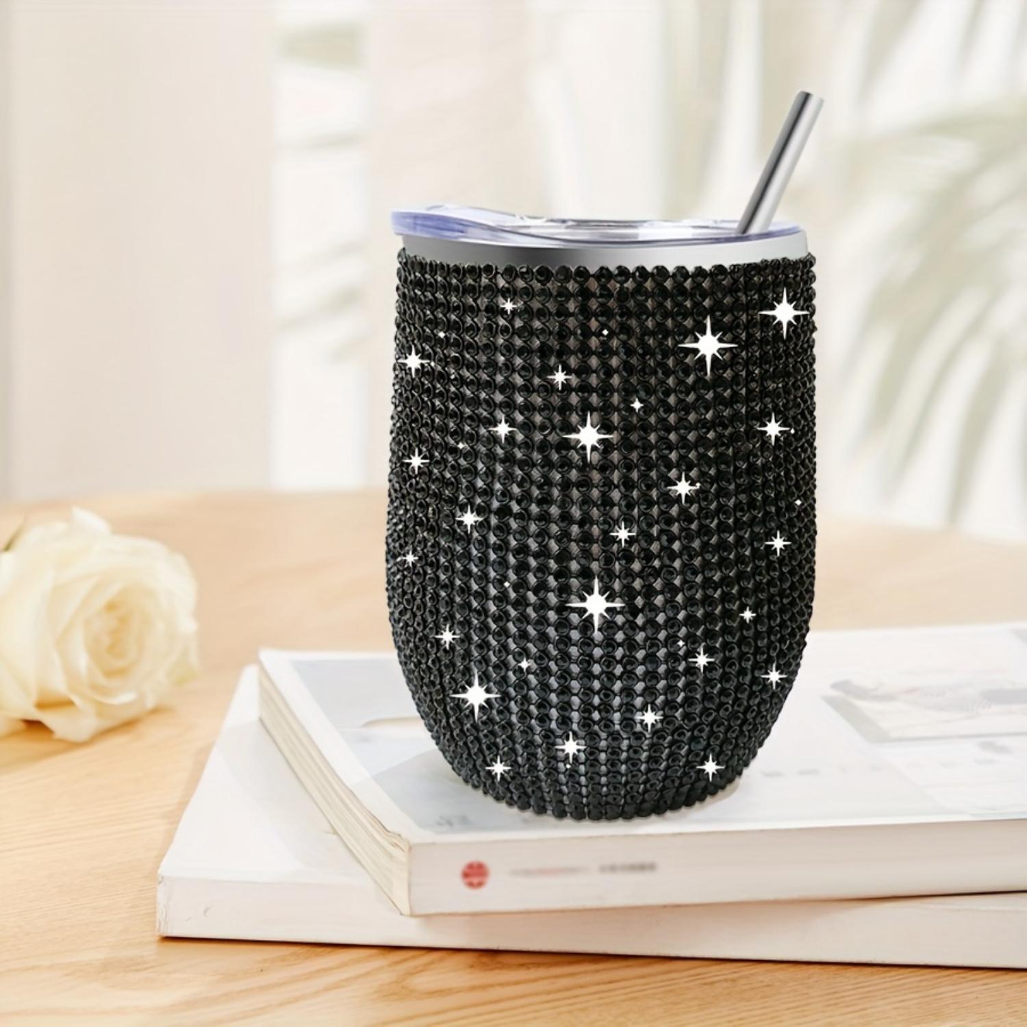 1 Stück 12 oz 304 Edelstahl U-förmiger Eierschalenbecher mit Nietendesign - Isolierter Wasserbecher zum direkten Trinken, Frühstück, Tee 300ml
