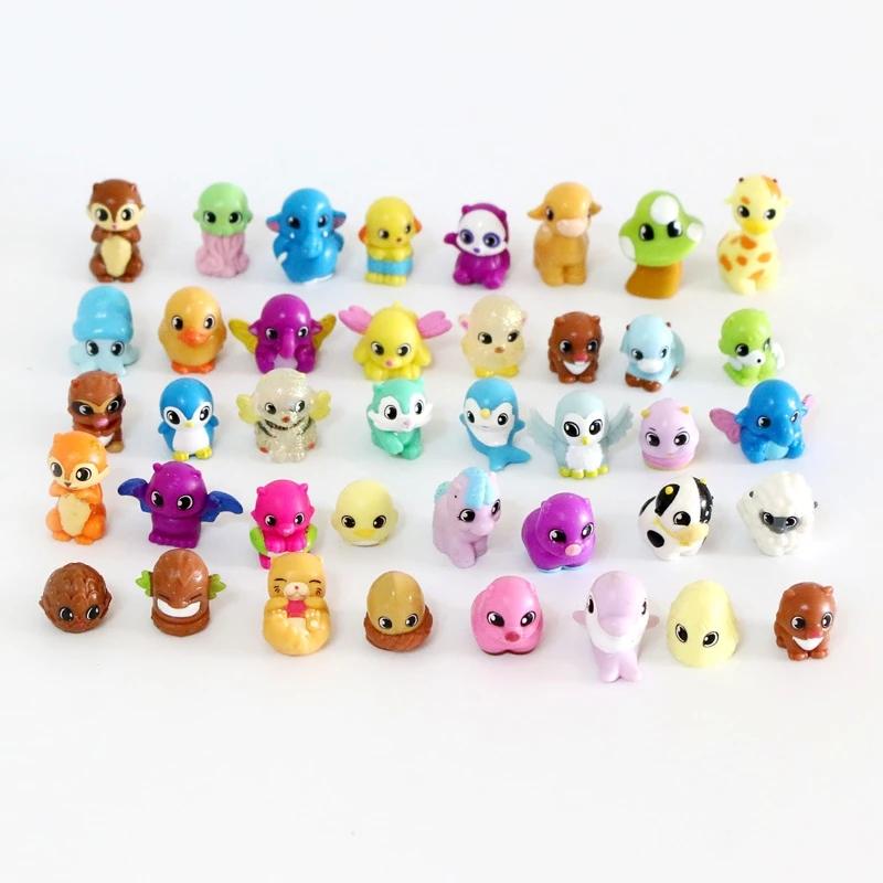 20 Stück Kawaii Süße Mini Waldtiere Figur Hart-ABS Kuchenfigur Topfpflanzen Dekoration Modell Spielzeug Geschenk für Kind Kind
