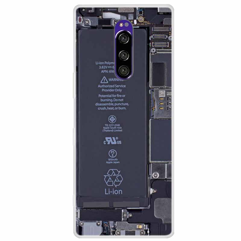 Für Sony Xperia 1 Hülle Luxuriöse Tiere Transparente Abdeckung für Sony Xperia1 XZ4 SO-03L SOV40 J8110 J9150 J8170 Handyhüllen Abdeckungen Sony Xperia 1 black