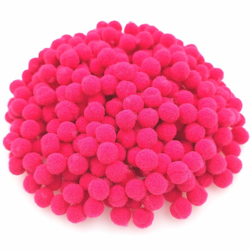 150 Stück/100 Stück 10/15 mm Pompones Pompom Nähen Plüschball DIY Handarbeit Material Flauschiges Hochzeitsdekor Bastelzubehör Schmuck Weiches Kinderspielzeug Zubehör 15mm 100pcs rose rot