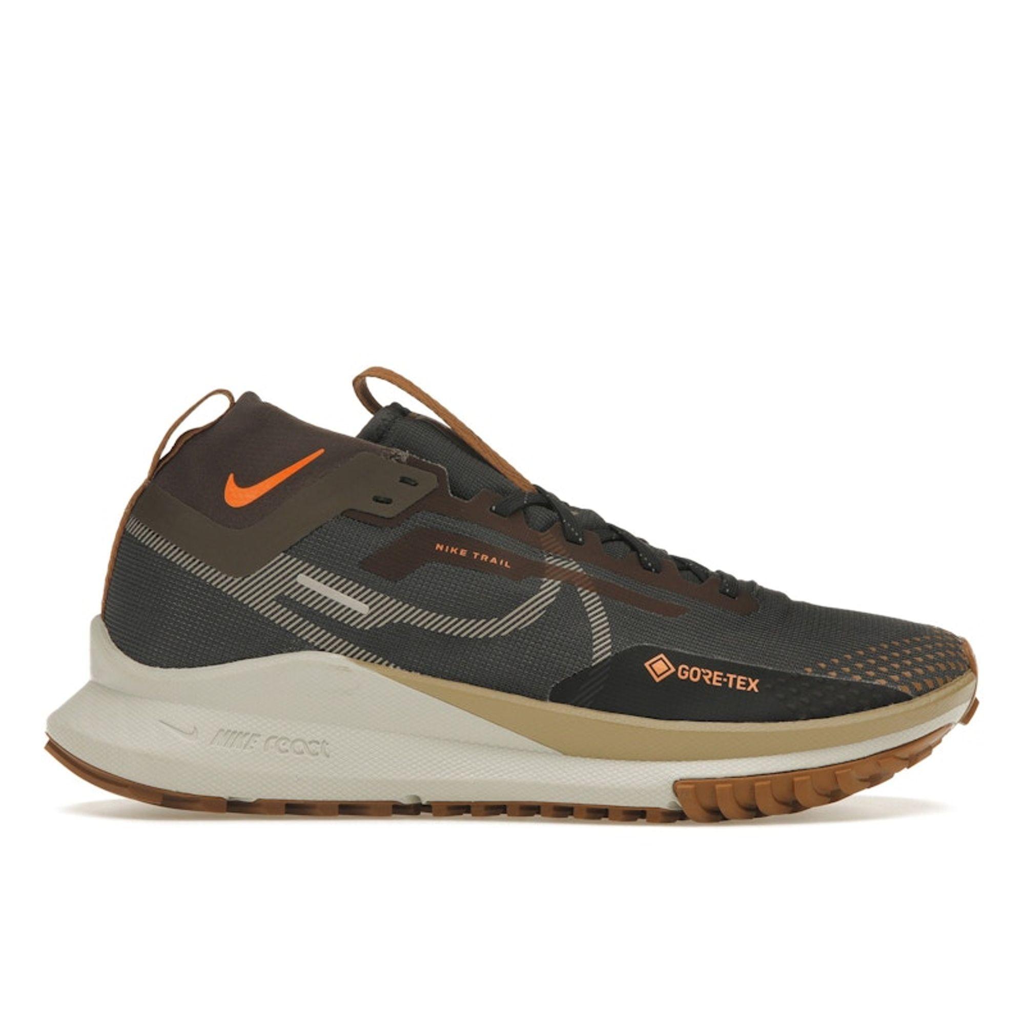Nike React Pegasus Trail 4 GORE-TEX Anthrazit Ale Brown Herren Turnschuhe Schwarz Ironstone Bright-Mandarin FD5841-001 38.5