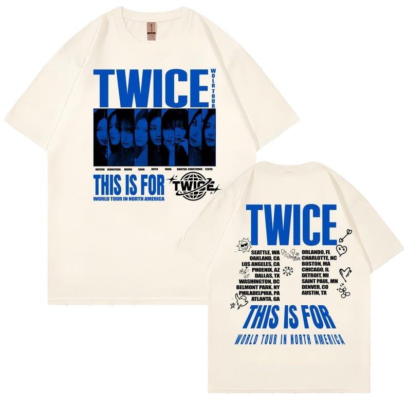 Twice Dieses ist für World Tour Teil 2 T-Shirt, Vier Twice Shirt, Twice Ready to Be Tour, Twice World Tour Shirt, Twice Hoodie Twice Kpop Shirt L schwarz