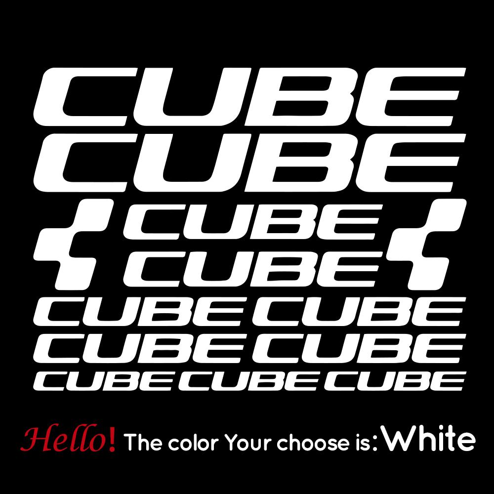 CUBE Fahrradrahmen Aufkleber Fahrrad Decal Zubehör Cube Rennrad Körper Vinyl Aufkleber 34cm X 26cm weiß