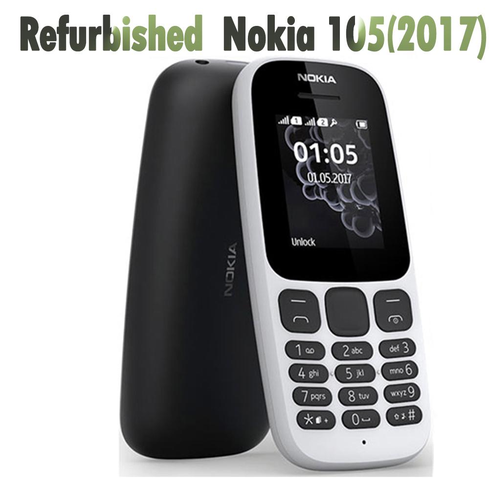 Überholtes Nokia Original Nokia 105 (2017) Mobiltelefon mit 1/2 SIM Dual SIM No charger weiß