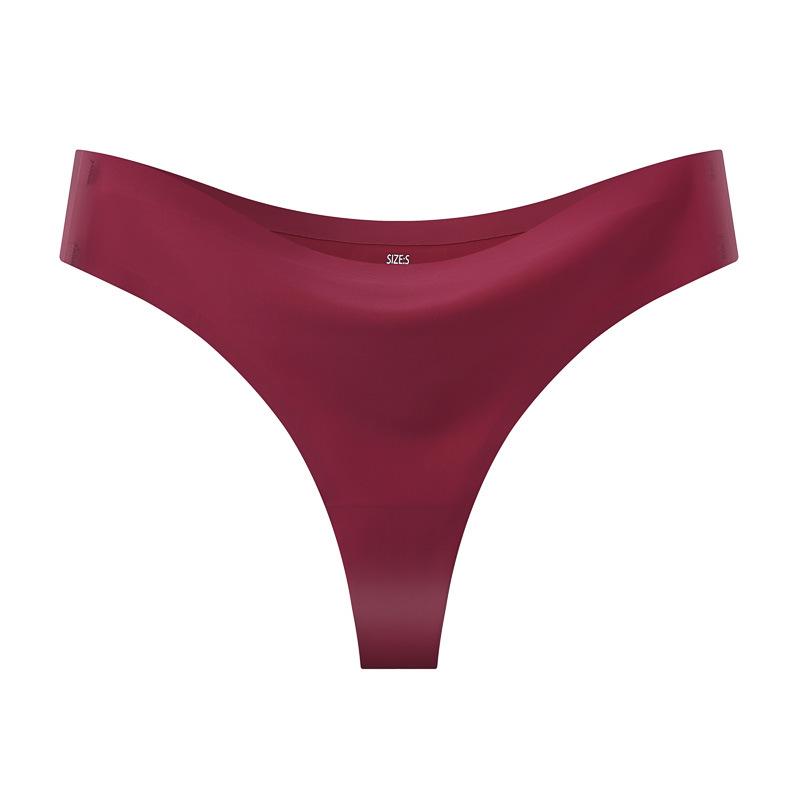 Nahtloser Eis-Seide Damen Hüft-Bikini String - Atmungsaktiv, Große Größe Sport- & Yoga-Bekleidung XL (65-75 kg)
