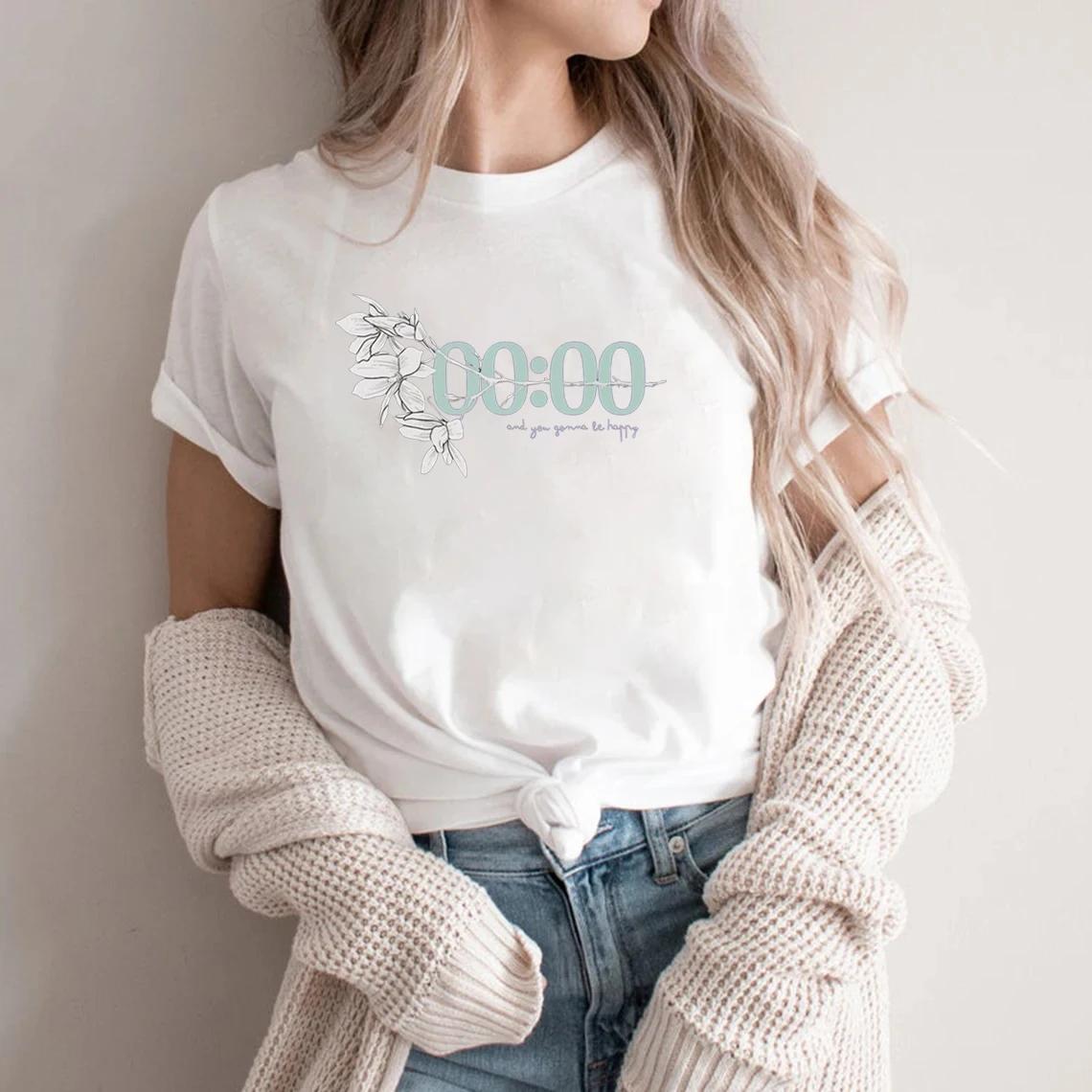 Null Uhr T-Shirt Bangtan Song Shirt und You Gonna Be Happy Shirt Kim Taehyung Shirt Bangtan T-Shirt Koreanische Popmusik Y2K Oberteile M