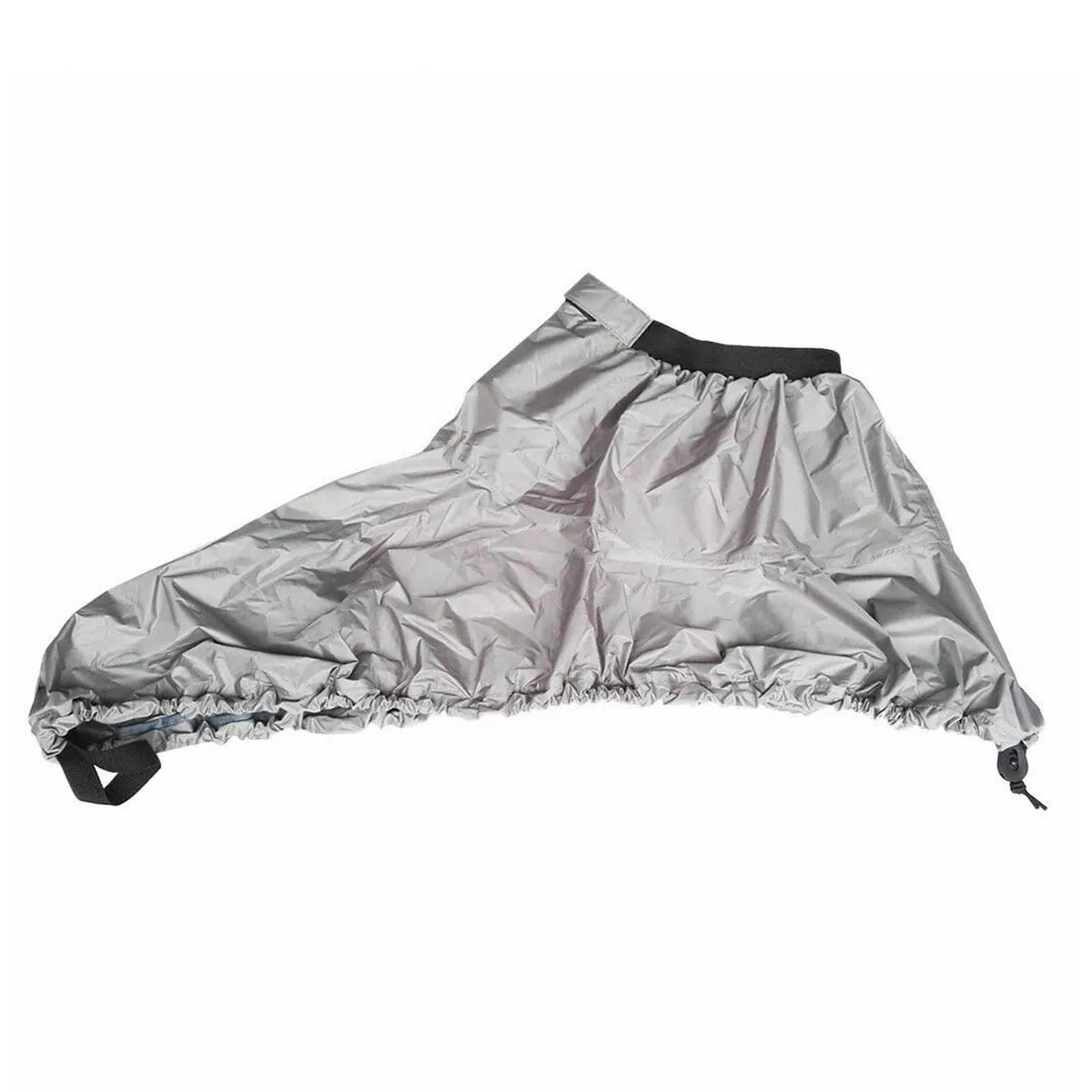 Kajak-Spritzdecke imprägniert Kajak-Kanu-Boot-Spritzdecke Verstellbare Kajak-Spritzdecke Kajak-Zubehör Enduring S silber