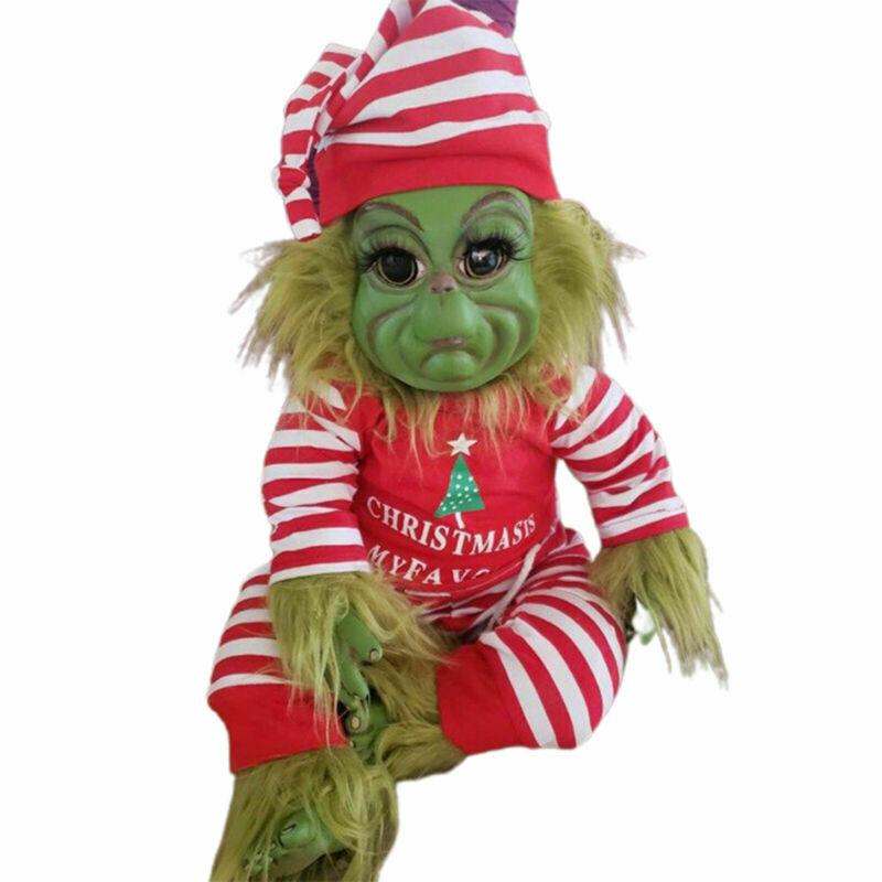 Weihnachts-Grinch-Baby-Grinch-Puppe, gefüllte Plüschtiere, Weihnachtsgeschenke für Kinder, Heimdekoration