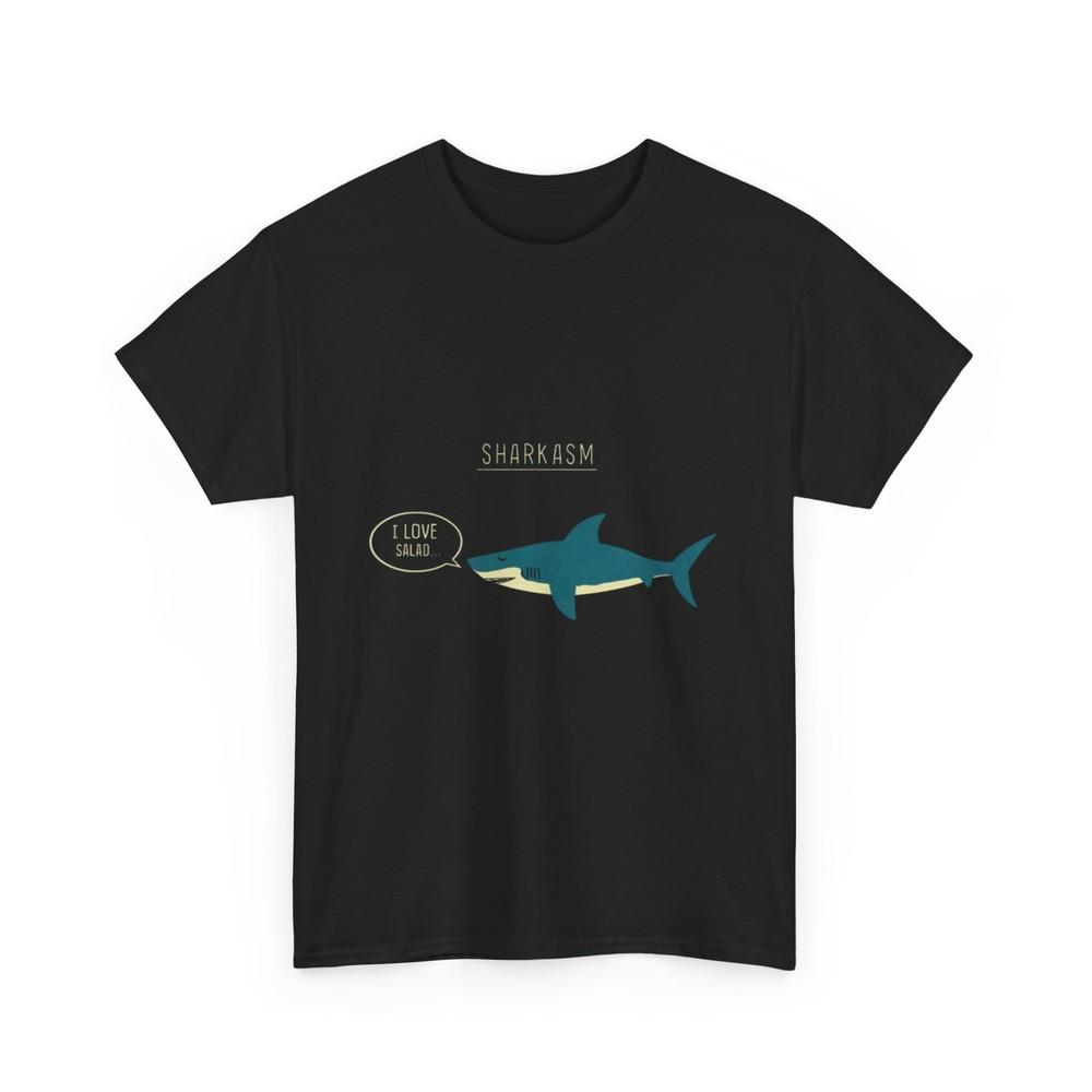 Sharkasm T-Shirt - Ich liebe Salat Shirt - Sharkasm T-Shirt - Hai-Shirt S