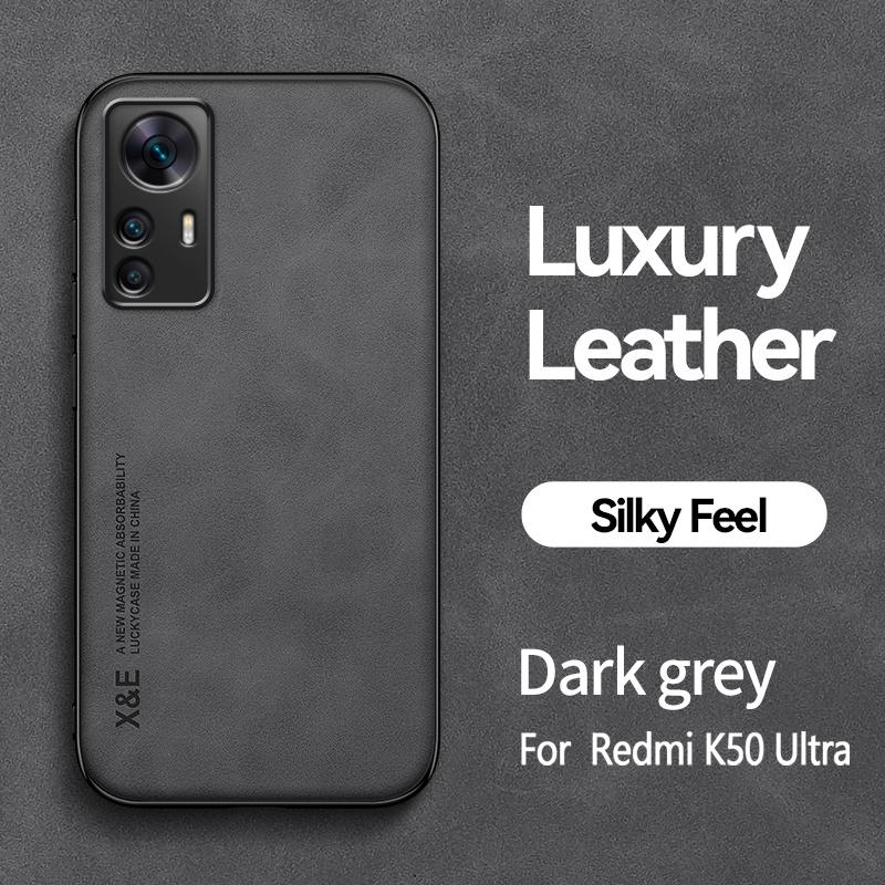 Für Xiaomi 12 12X 12T Pro Hülle Leder Magnetischer Halter Funda Für Xiaomi Mi12 T Mi12X 12TPro Mi 12 Lite 12S Ultra Rückseite Weiche Abdeckung For Xiaomi 12T Pro dunkelgrau