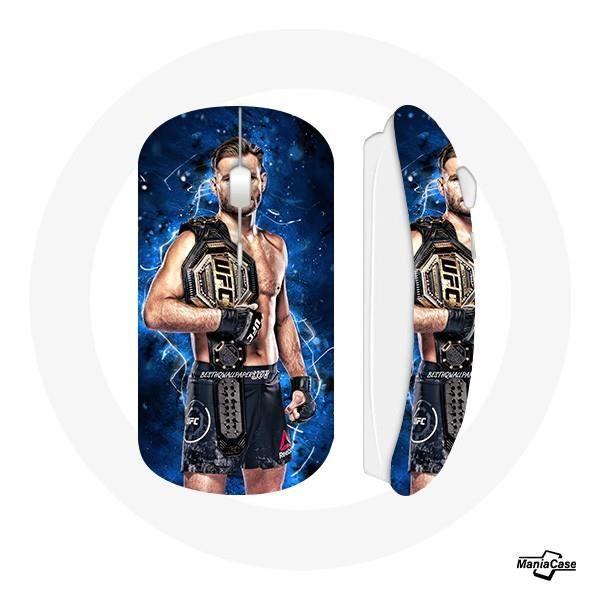 Kabellose Maus - MANIACASE - Stipe Miocic MMA - WLAN-USB-Stick enthalten - Kompatibel mit Mac und PC - Farbe Blau