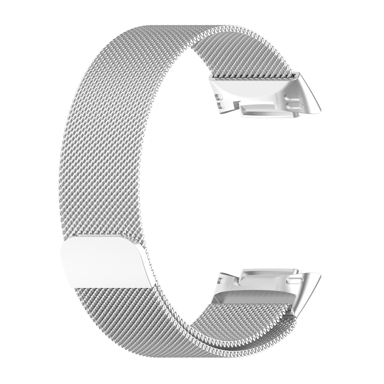 Milanaise-Schlaufe Für Fitbit Charge 6 5 Bandersatz Charge6 Armband Edelstahl Magnetarmband fitbit charge 5 Armband Fitbit Charge 5 silber
