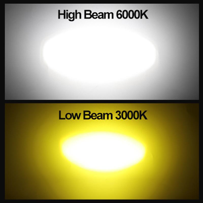 10000Lm H4 LED Motorrad H6 BA20D LED Motorrad Scheinwerferlampen CSP Linse Weiß Gelb Hallo Lo Lampe Roller Zubehör Nebelscheinwerfer 12V H4 gelb/weiß