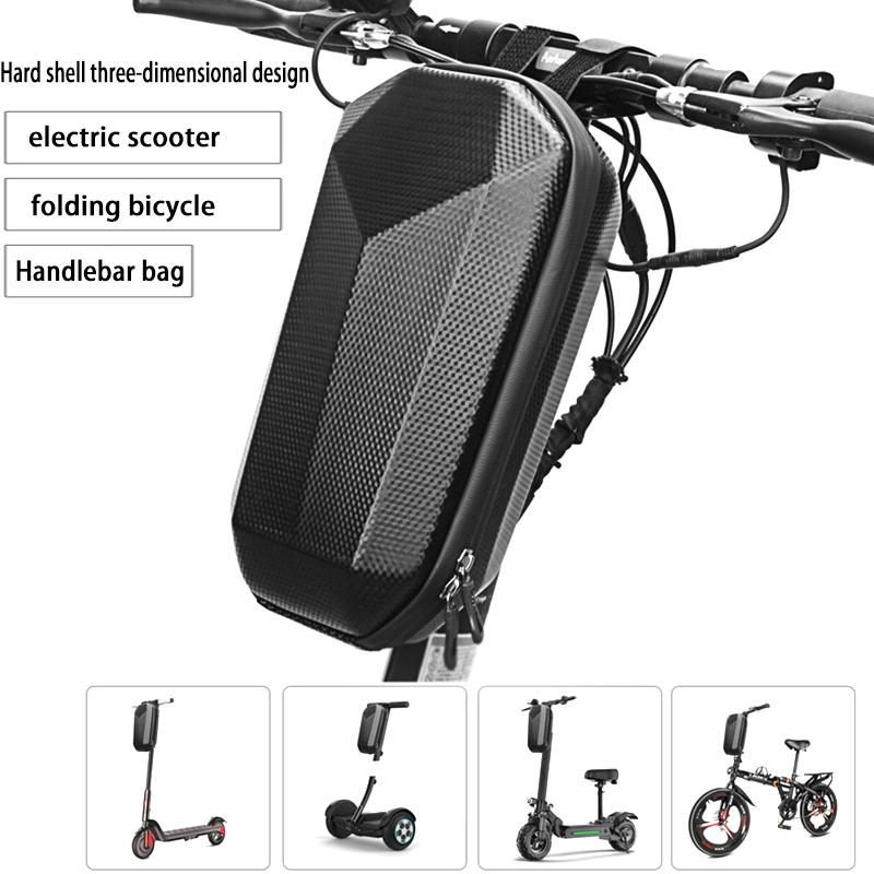 Elektroroller Tasche Aufbewahrung Elektrofahrrad Lenkertasche Roller Aufbewahrungstasche Mit Großer Kapazität Wasserdicht Vordere Lenker Tasche A gray