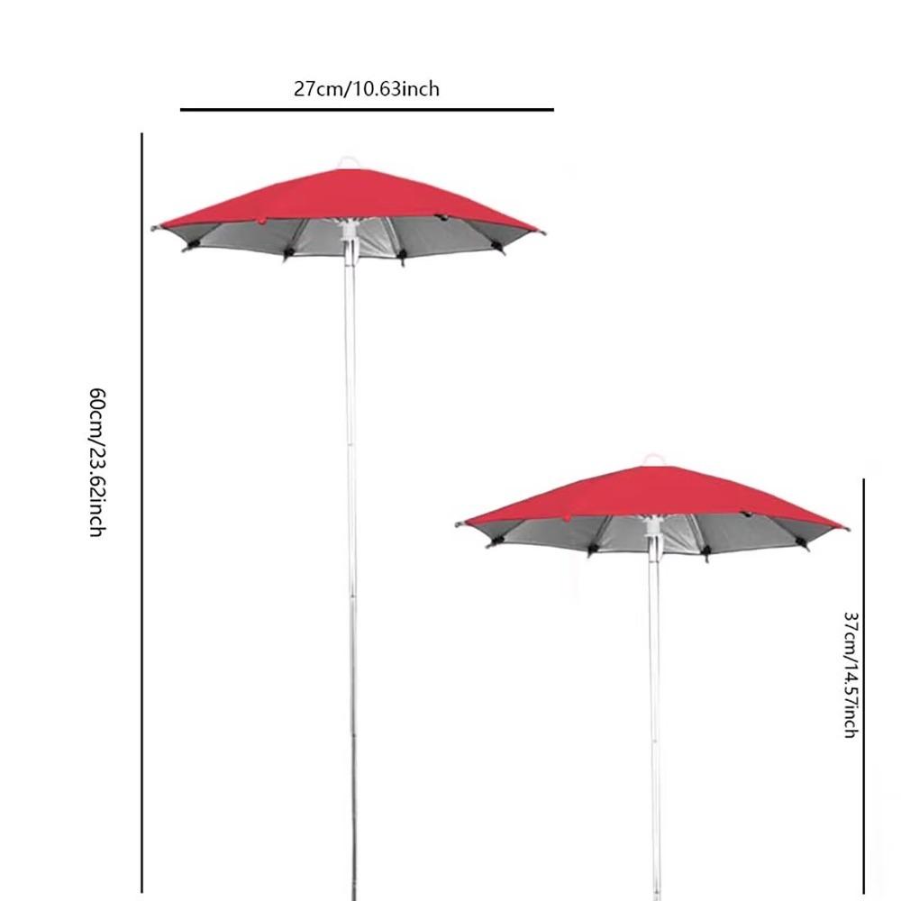 Verstellbarer Pflanzen-Sonnenschirm Wasserdichter Schirm Erdspieß Pflanzen Sonnenschutz Abdeckung Pflanze rot