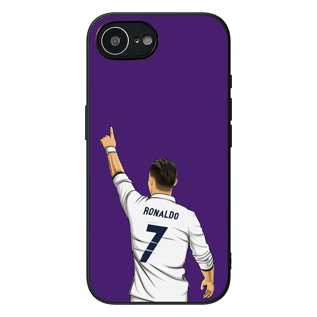 Hülle für Samsung Galaxy A36 A17 A26 A07 A35 A54 A53 A13 A33 A34 S8 S9 S20 S21 FE S10 Plus Hülle Fußball Nr. 7 Stern Fußball Nr. 7 Galaxy A13 4G