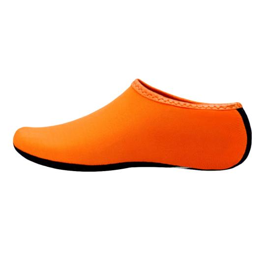 Sommer Strand Tauchen Sport Scuba Socken rutschfeste Barfußschutz Hautschuhe (Bitte bestellen Sie eine Nummer größer als üblich) 35-36 orange