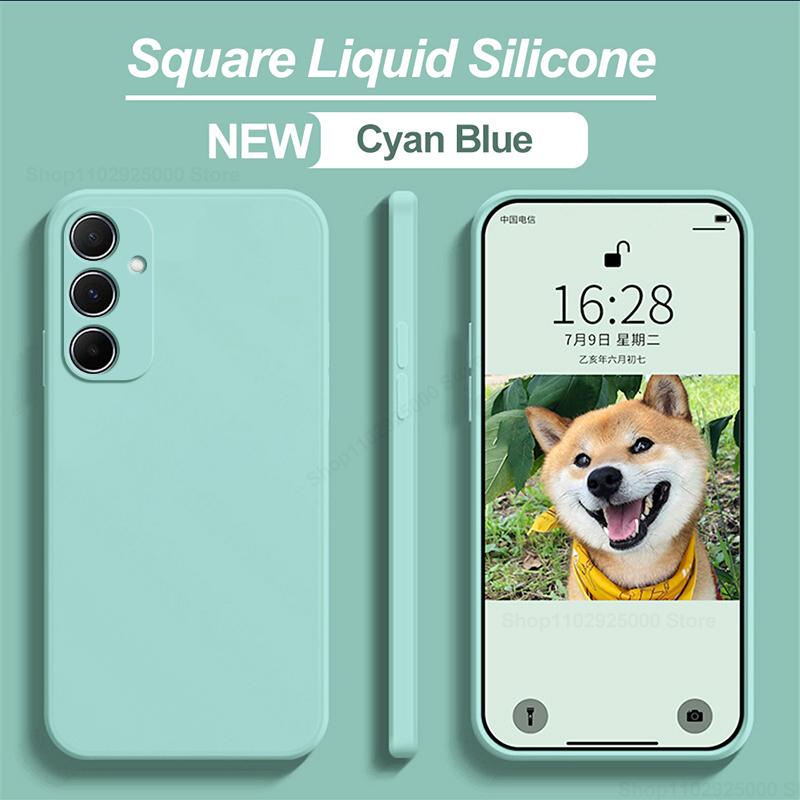 Für Samsung A55 A15 A54 Hülle Weiche Flüssigsilikon-Telefonhüllen für Samsung Galaxy A55 A15 A54 5G Stoßfeste Abdeckung für Samsung A55 For Samsung A55 5G