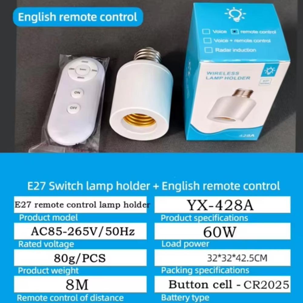 E27 Drahtlose Fernbedienung Smart Timer Schalter 85V-265V Lampenfassung Mehrfachlichtschalter Babyzimmer Schlafzimmer Zuhause Smart Timer Schalter remote controller
