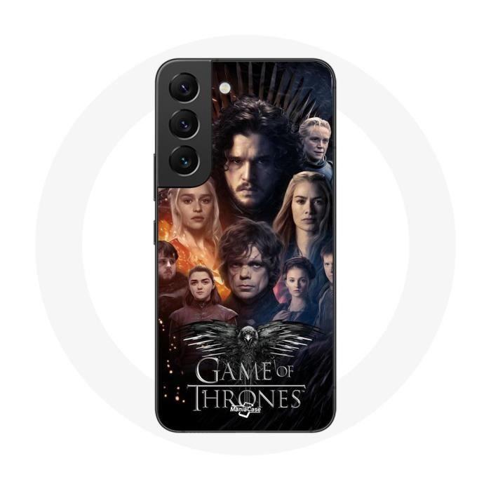 Hülle für Samsung Galaxy S22 Game of Thrones Staffel 8 Game of Thrones Crew Poster Logo grau