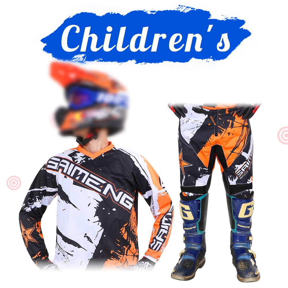 Motocross-Ausrüstungsset für Kinder 20 22 24 26 28 Rennanzug MX MOTO Jersey & Hose Kits Jugend Kinder Junge Mädchen Motorrad BMX Offroad Fahrrad Combo M-22