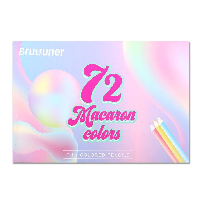 72 Farben Macaron-Farbminen-Bleistift-Set, weiche Pastellfarben, Mal-, Skizzen-, Bleistift- und Zeichenset, Kunstbedarf für die Schule