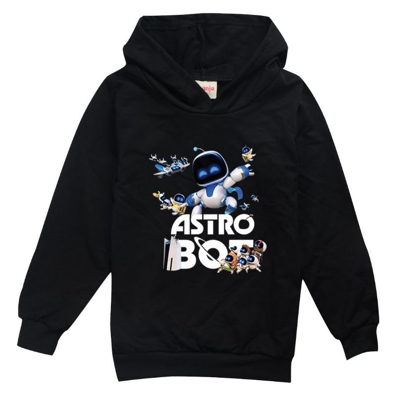 Spiel Astro Bot Kapuzenpullover Kinder Comic Kleidung für Teenager Mädchen Pullover Langarm Mäntel Jungen Weicher Stoff Oberbekleidung Kinderkleidung 110