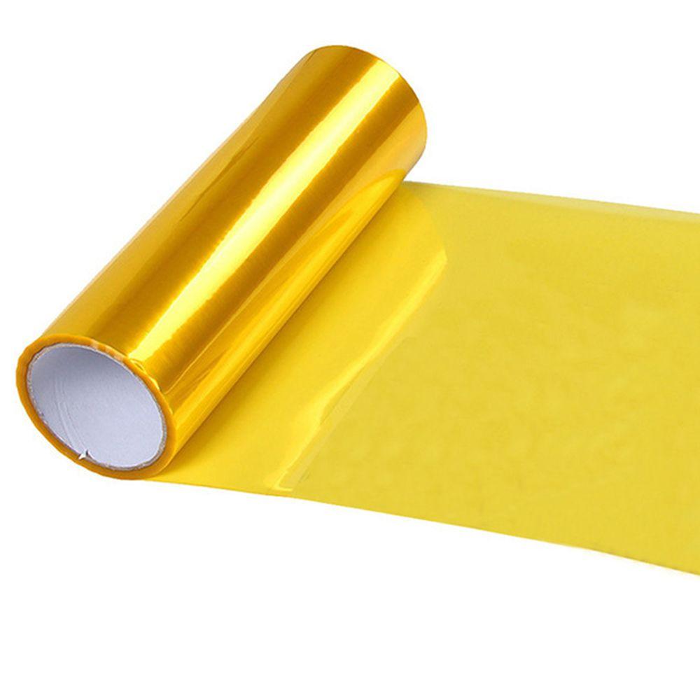 Alle Autos dekorative Auto Styling Auto Scheinwerfer Aufkleber Auto Film Rücklicht Vinyl Aufkleber Autos Aufkleber goldgelb