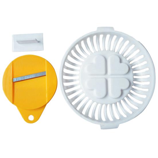 Kartoffelchip-Maker für die Mikrowelle für knusprige Chips für Vegetarier und Veganer. Vielseitiger Hobel. Tragbares und praktisches Küchengerät. weiß