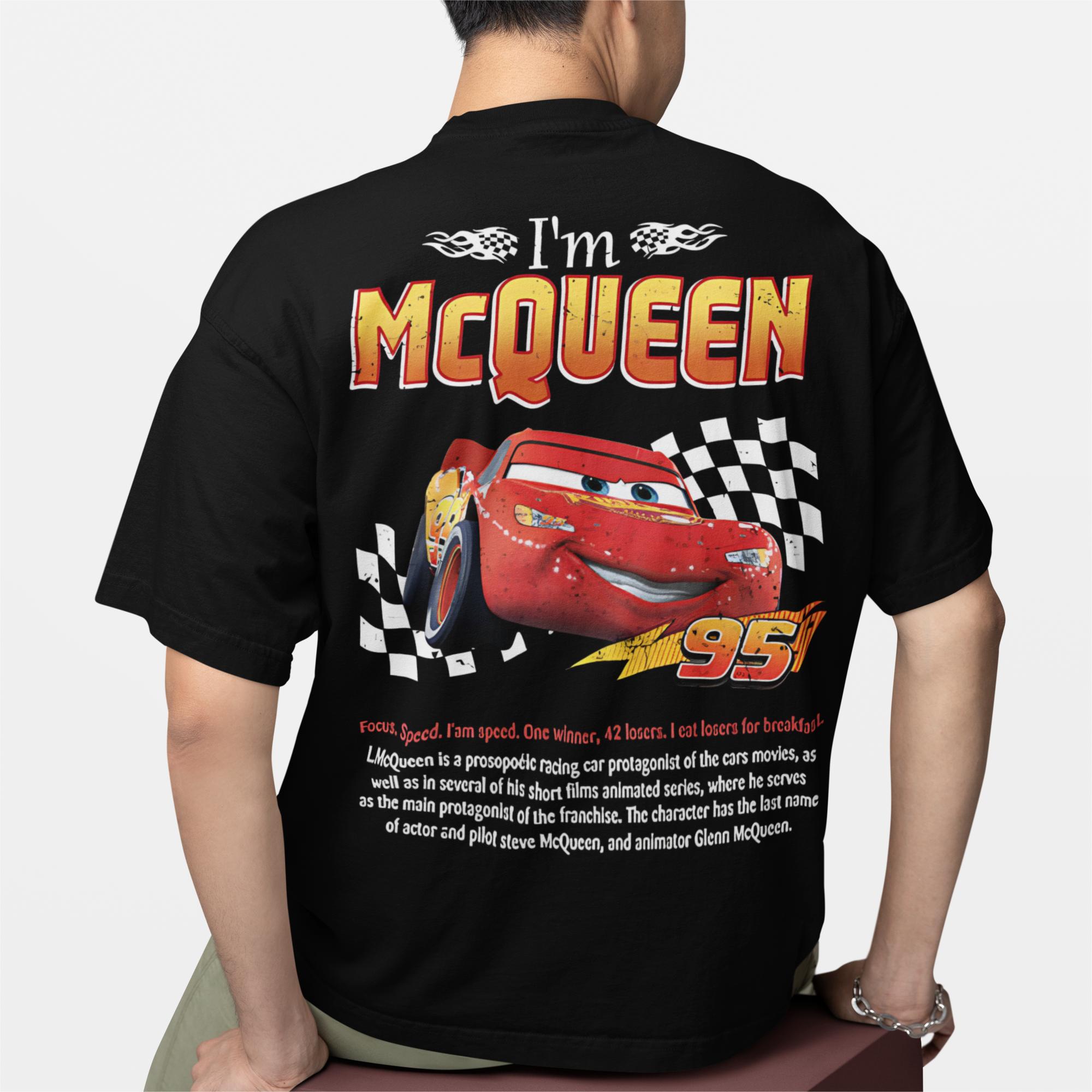 Herren Damen Lightning McQueen Sally Paar T-Shirt Merch Vintage Reine Baumwolle T-Shirt Tops Weihnachtsgeschenke 3XL brown