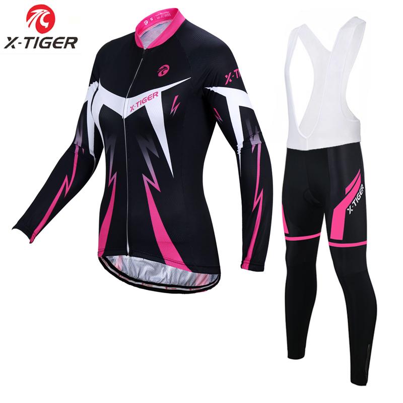 2026 X-Tiger Damen Fahrradtrikot Set Schnelltrocknend Herbst Langarm Fahrradbekleidung MTB Fahrradkleidung Wear Ropa Ciclismo Hombre 3XL