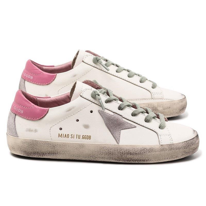 Herren- und Damensneaker lässige kleine schmutzige Schuhe neue vielseitige Board-Schuhe schmutzige Schuhe Rindsleder weiße Schuhe 39 white