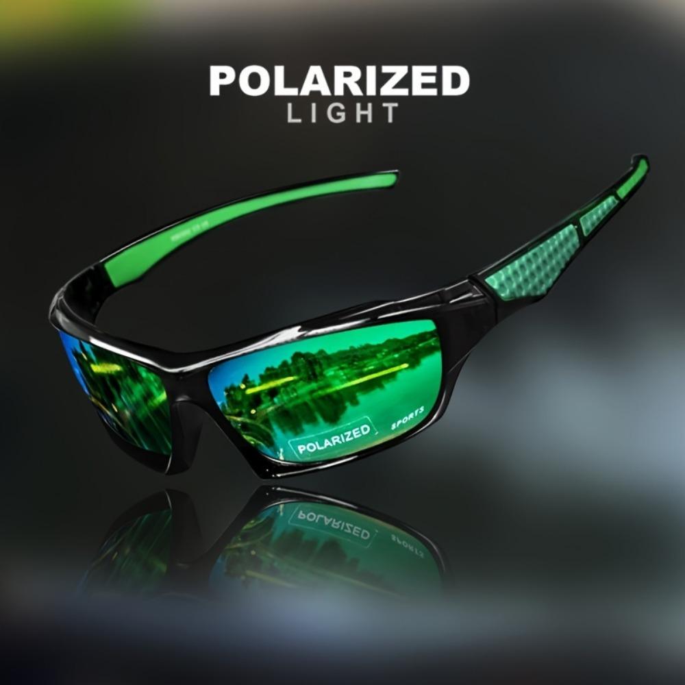 HD Objektiv Polarisierte Radfahren Sonnenbrille UV400 Outdoor Sport Goggle UV Beständig Radfahren Glas grün