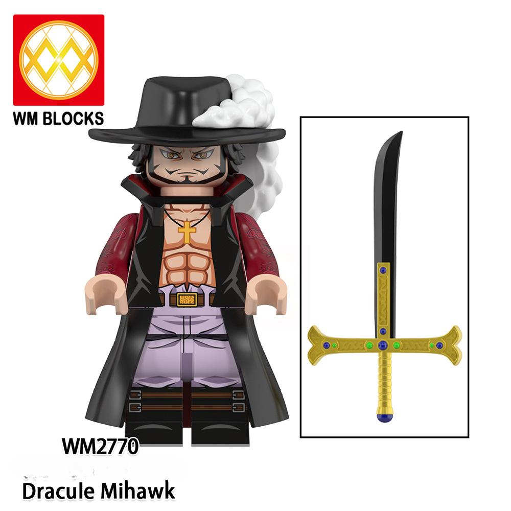 WM6190 Gebäudeblöcke Anime Mini Actionfiguren Pädagogisches Kinderspielzeug für Weihnachtsgeschenke