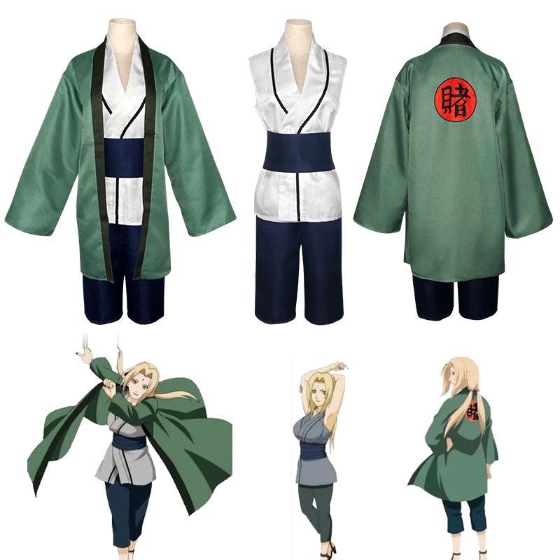 Anime Tsunade Kimono Cosplay Kostüm Mädchen Frauen Halloween Party Karneval Cartoon Uniform Anzüge Anime Cosplay Tsunade Frauen Anzug XS