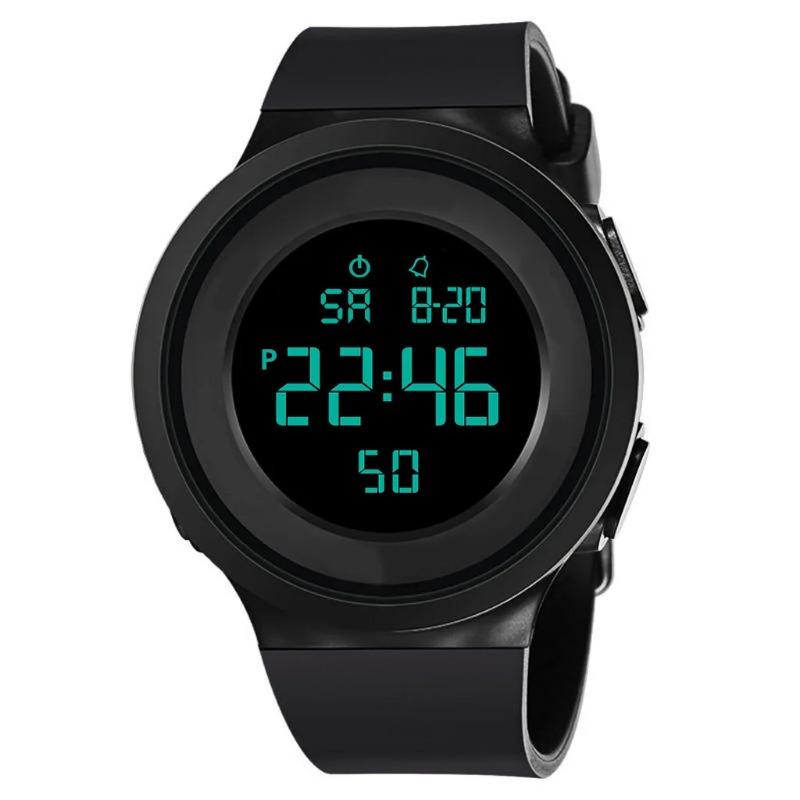 Leuchtende Uhren Herren Elektronische Uhr Militär Uhren Wasserdicht schwimmen Outdoor Sport Armbanduhr Silikon Mode Stunden Uhren schwarz