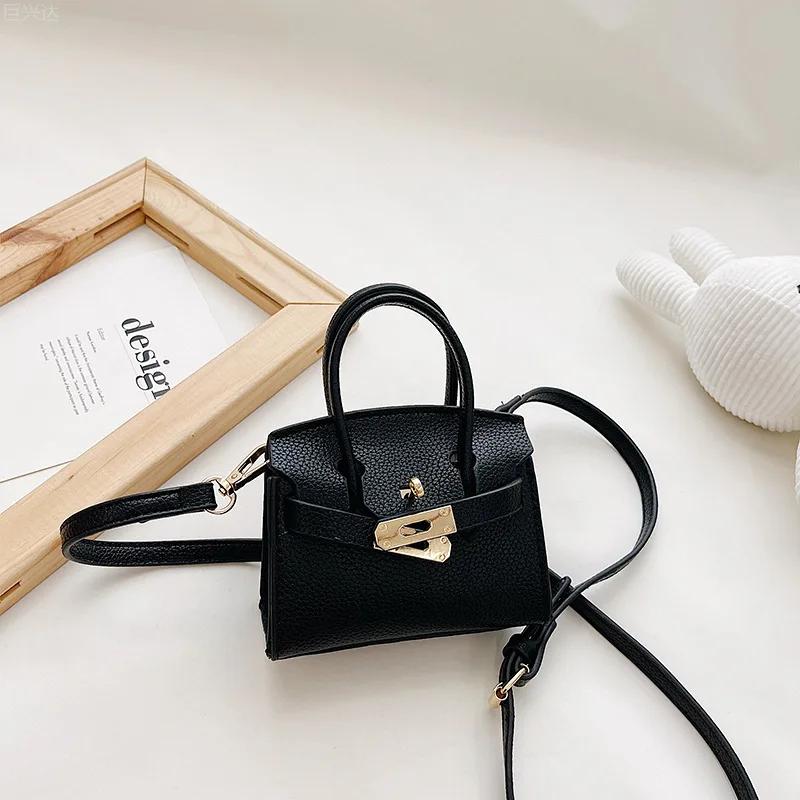 Kinder Umhängetasche Mutter Kinder Taschen für Mädchen süße Taschen Schultasche Mode Handtasche Brieftasche one size schwarz