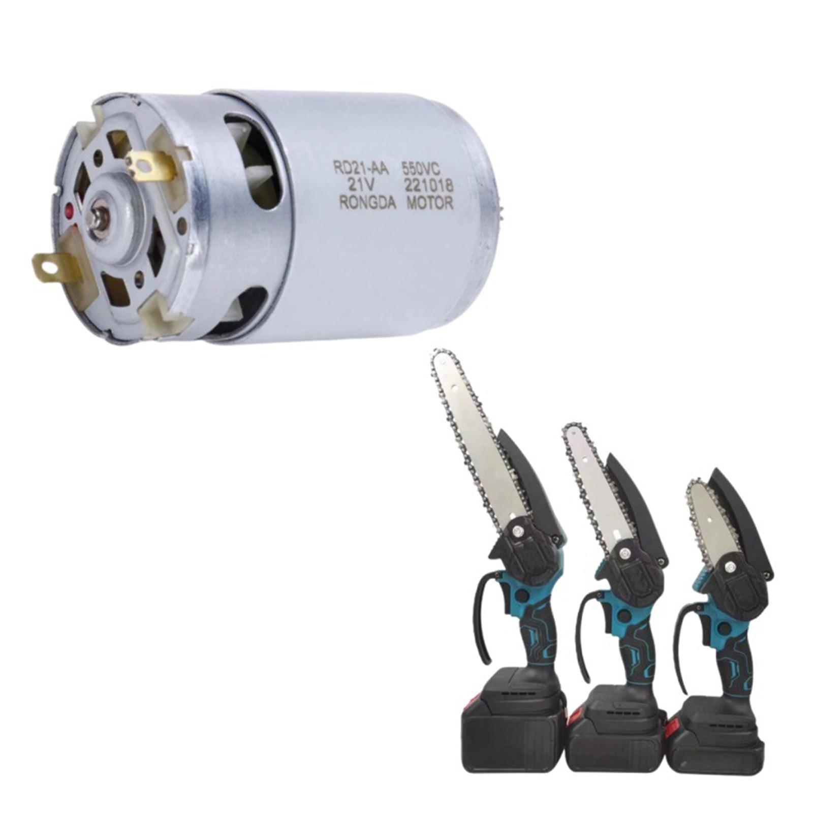21V14 Zahn Lithium Elektrische Säge Motor 4-zoll 6-zoll Elektrische Kettensäge Cordless Logging Säge Motor Kupfer Spule One Size weiß