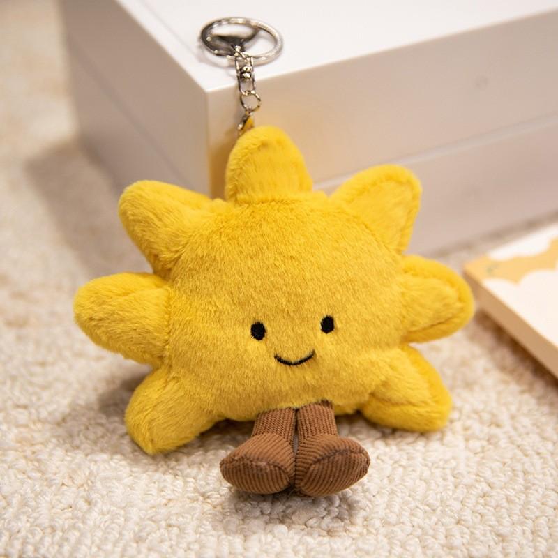 Plüschtier Jellycat Tier Schlüsselanhänger Superweich PP Baumwolle Taschenanhänger Geschenk für Kinder Sunflower