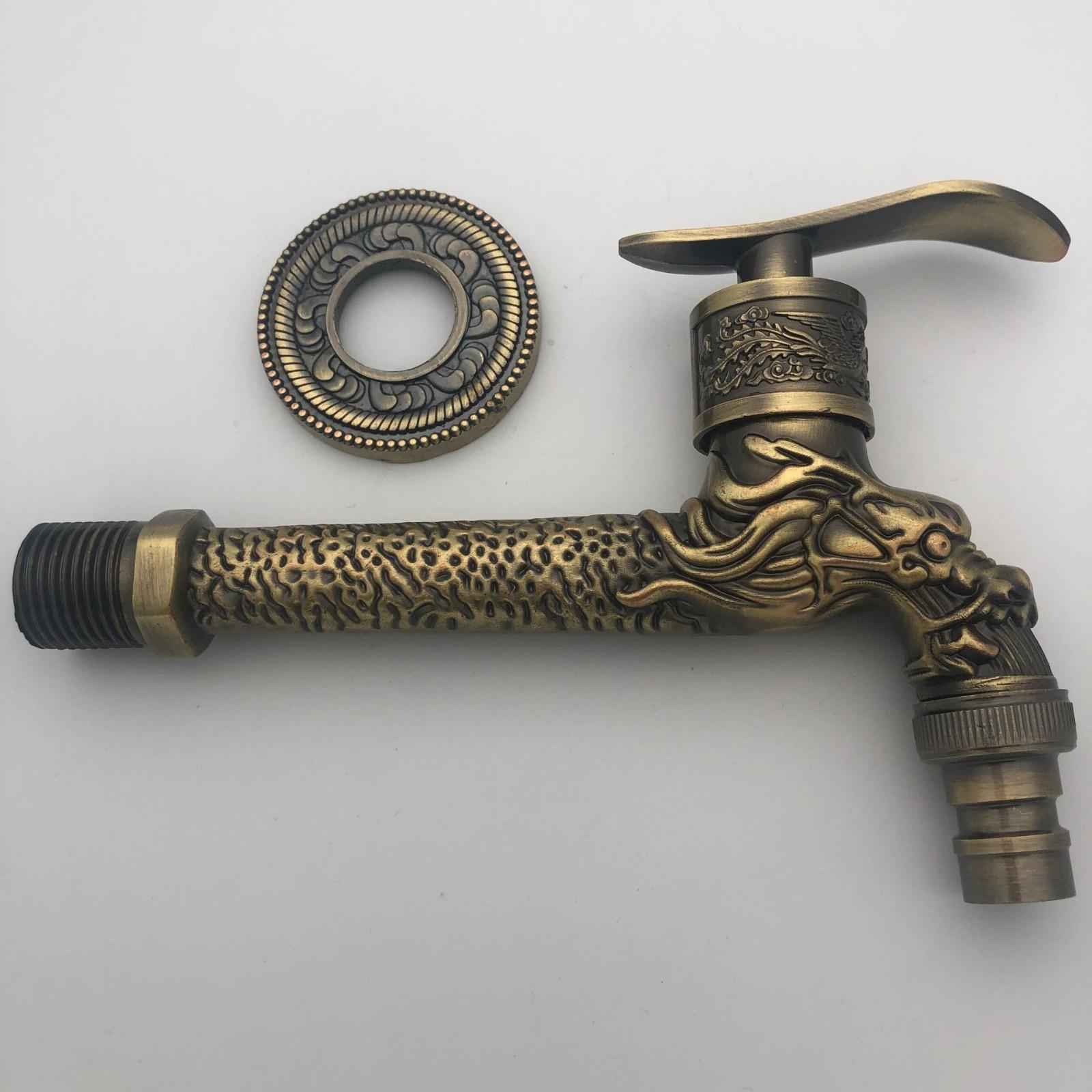 Wandmontierter Retro-Wasserhahn, Haushaltswasserhahn One Size gold