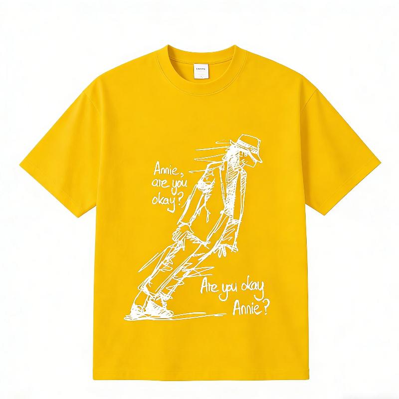 Retro Print Kurzarm Männer Frauen Sommer T-Shirt Kind Junge Mädchen Oberteil Erwachsene Kinder Eltern Kind Baumwolle T-Shirt L gelb