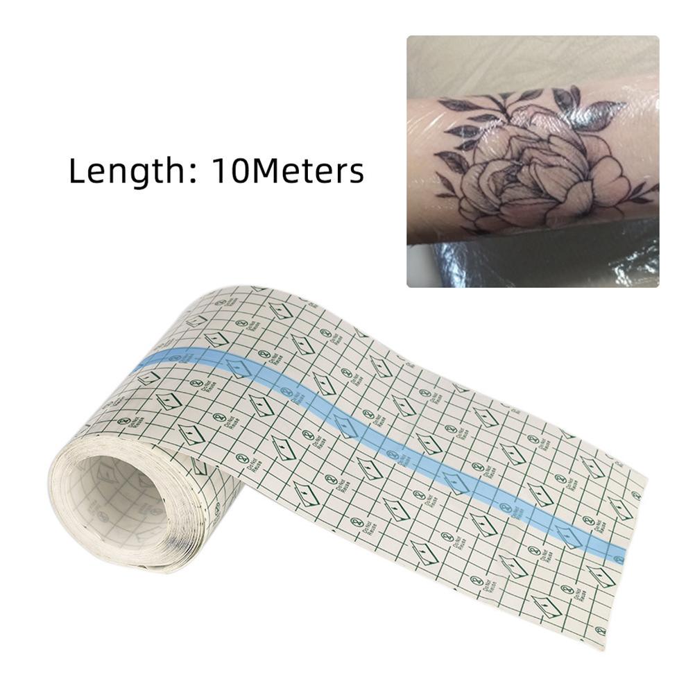 Tattoo Nachsorge Verbandrolle Transparente Folienabdeckung Wasserdichter Tattoo Haut Nachsorge Schutzfolie Klarer Folienverband