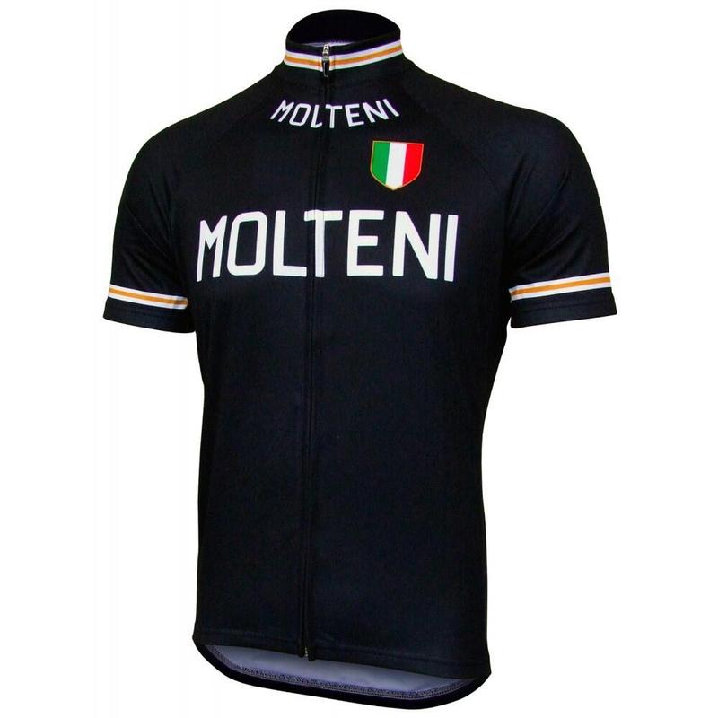 NEU 4 Stil Schwarz/Orange MOLTENI Radtrikot Top Kurzarm Straße Retro Fahrradbekleidung MTB Bike Wear VOLLER REISSVERSCHLUSS XXXL waldgrün