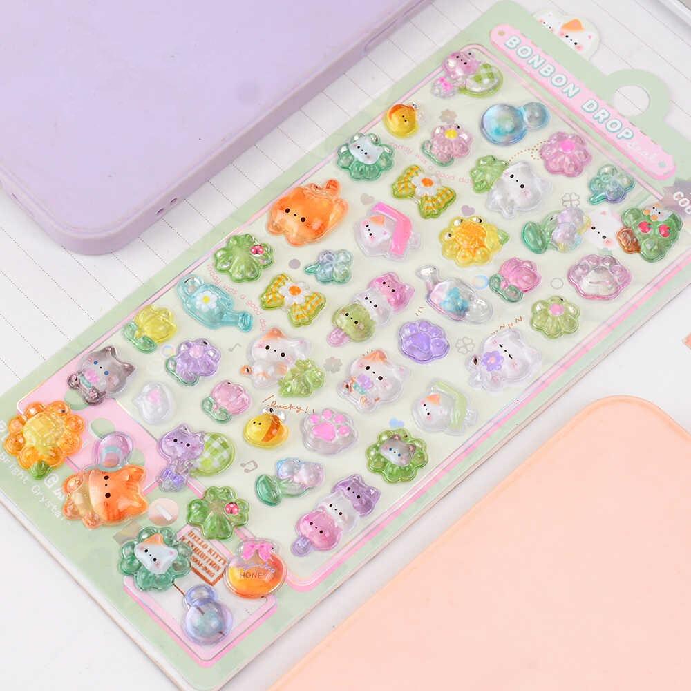 Handy Dekoration 3D Aufkleber DIY Acryl Diamant Patch Lustige Gooka Dekorative Aufkleber grün