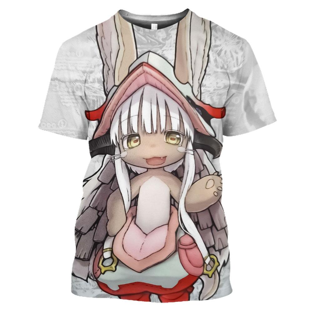 Anime T-Shirts Made In Abyss 3D Gedruckt Streetwear Männer Frauen Mode T Shirt Nettes Mädchen Übergroßen T-shirts Tops Unisex Shirt 6XL