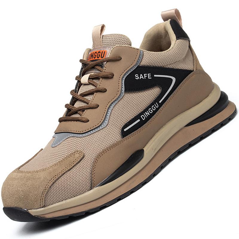 Leichte Arbeitsschuhe für Herren, Sicherheitsschuhe für Herren, Bauschuhe mit Stahlkappe, pannensichere Arbeitsschuhe, Stiefel, Sicherheitsstiefel für Herren 41